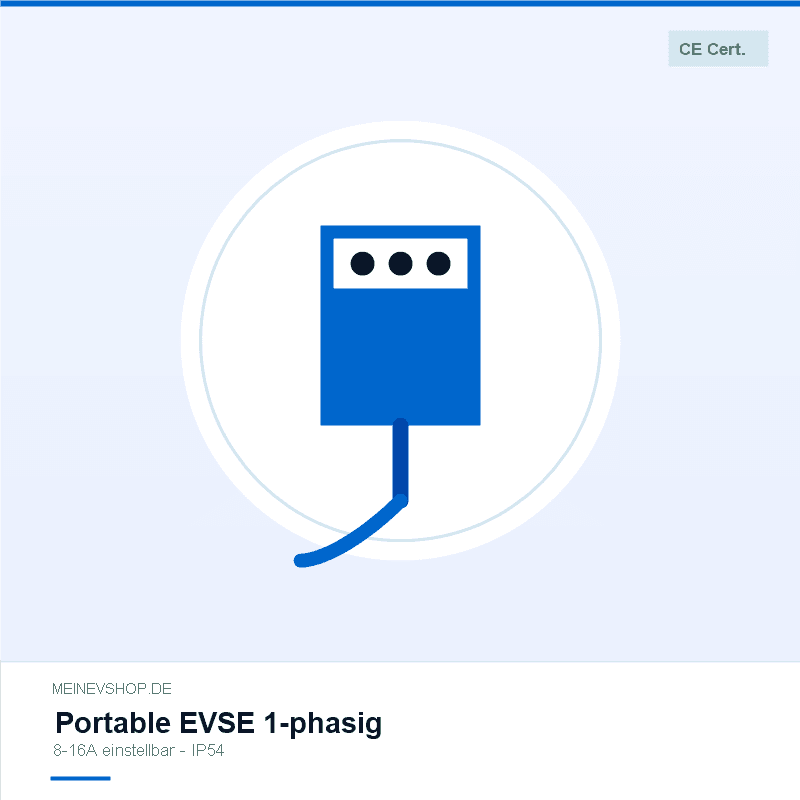 Portable EVSE — Mobile Ladestation 1-phasig