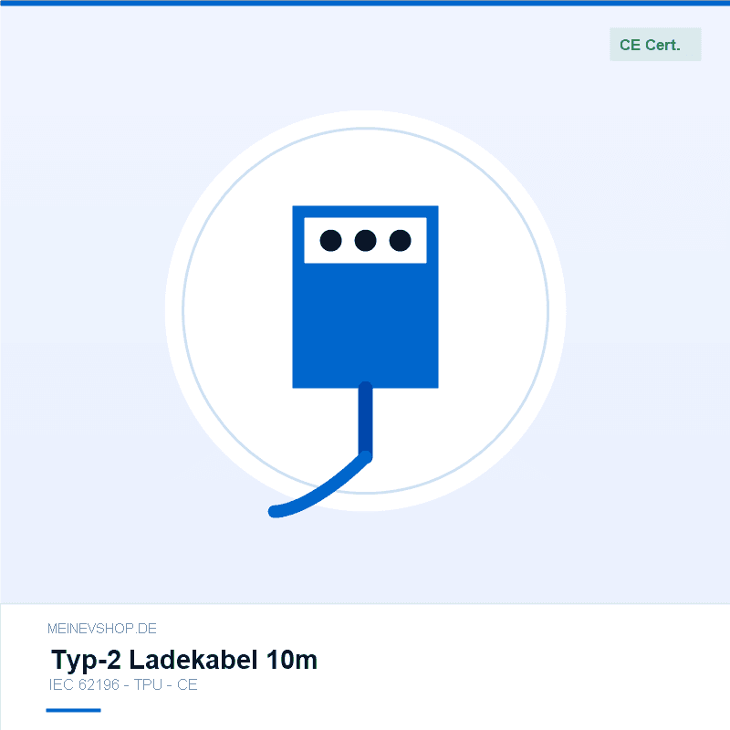 Typ-2 Ladekabel 10m
